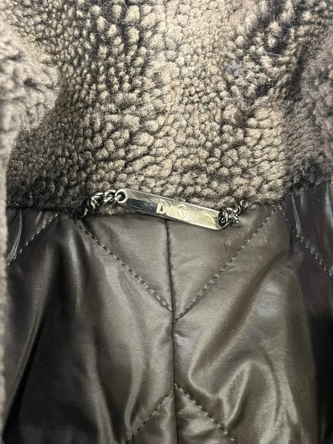 2000s Dolce & Gabbana Imperial Buttoned Brown Jacket - Image 9