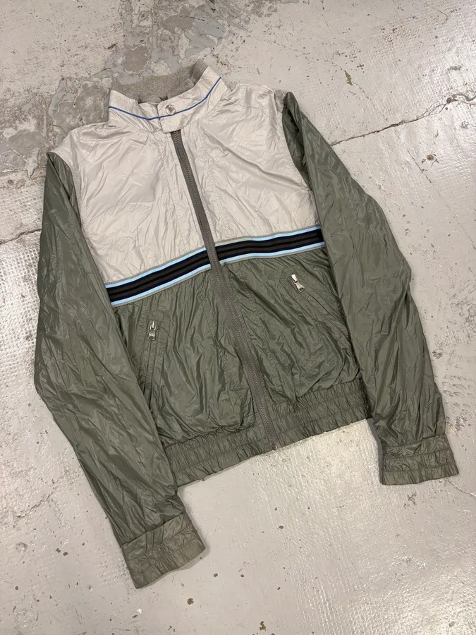 2000s Dolce & Gabbana Khaki & Beige Track Jacket - Image 4