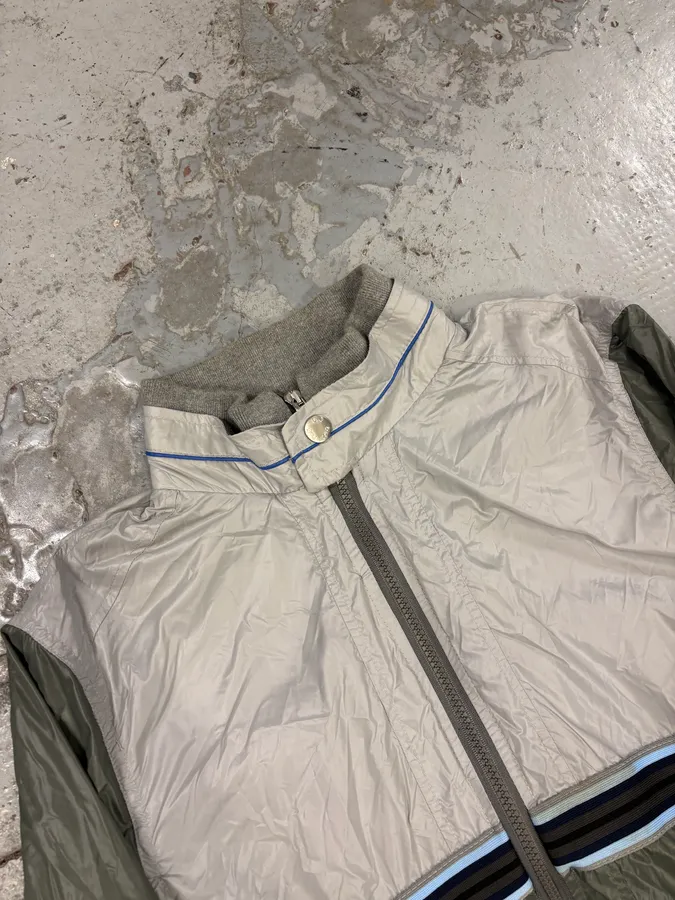 2000s Dolce & Gabbana Khaki & Beige Track Jacket - Image 5
