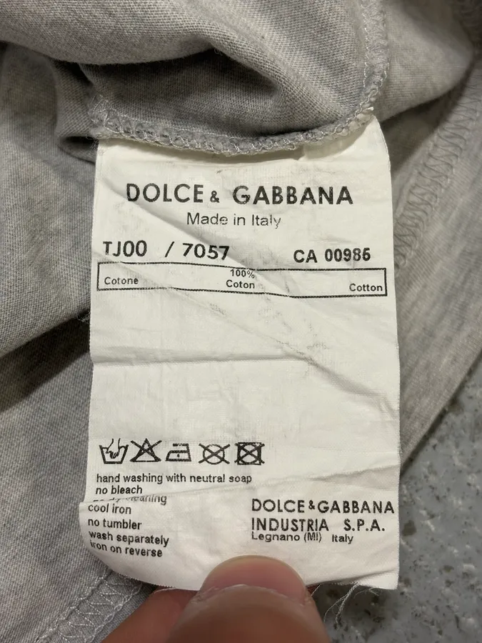 2000s Dolce & Gabbana Leopard Grey T-Shirt - Image 9
