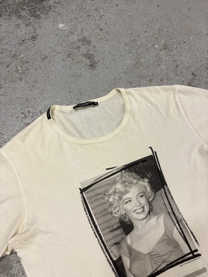 2000s Dolce & Gabbana Marilyn Monroe T-shirt - Image 3