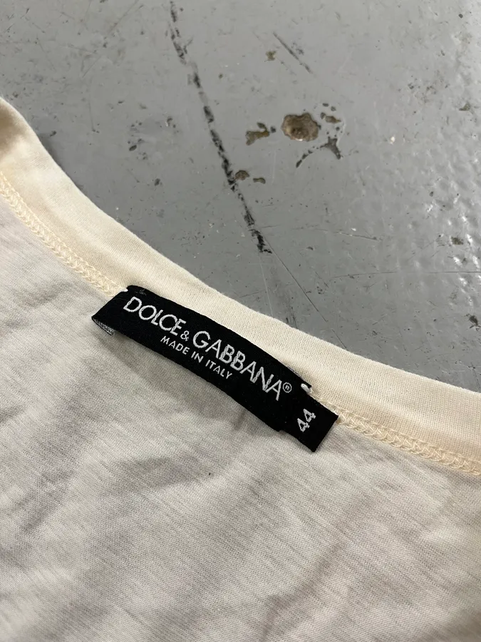 2000s Dolce & Gabbana Marylin Monroe White T-Shirt - Image 8