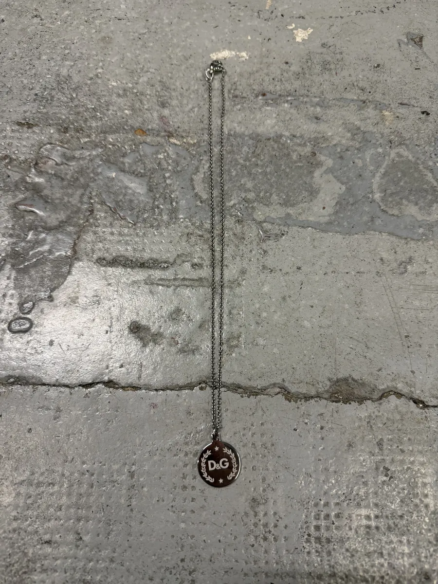 2000s Dolce & Gabbana Metal Necklace - Image 6