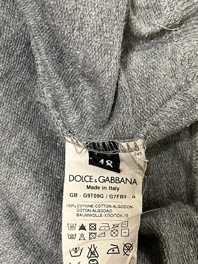 2000s Dolce & Gabbana Mike Tyson Grey Hoodie - Image 8