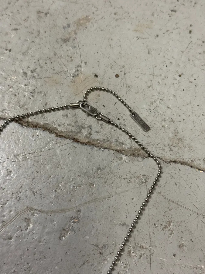 2000s Dolce & Gabbana Military Dog Tag Ball Chain Necklace - Image 6