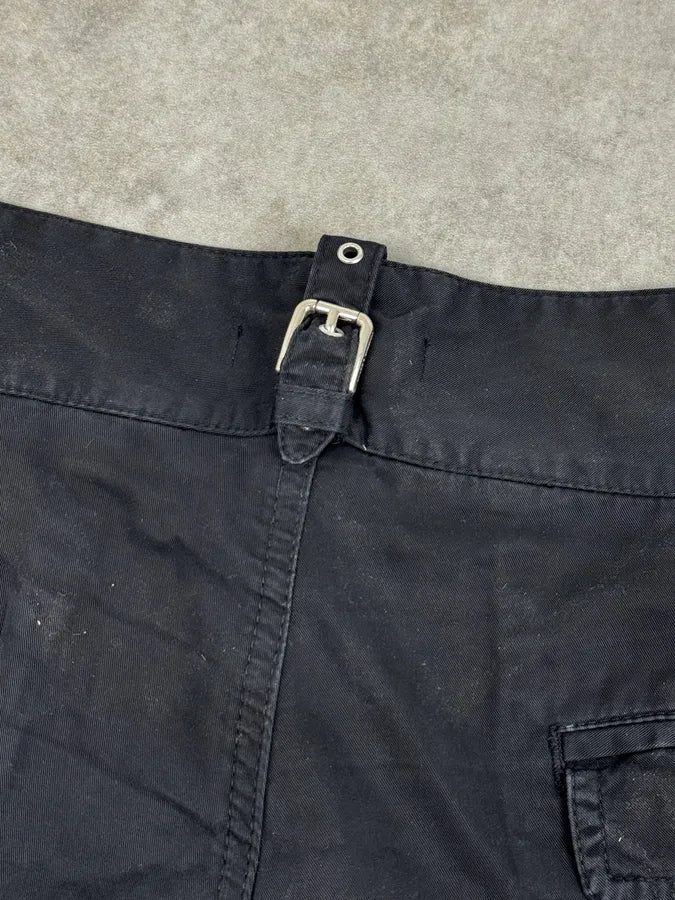 2000s Dolce & Gabbana Minimalist Black Shorts - Image 9