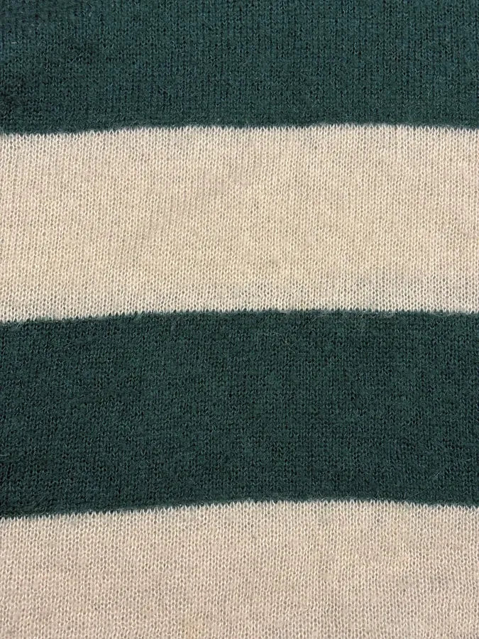 2000s Dolce & Gabbana Mohair Green & Beige Sweater - Image 7