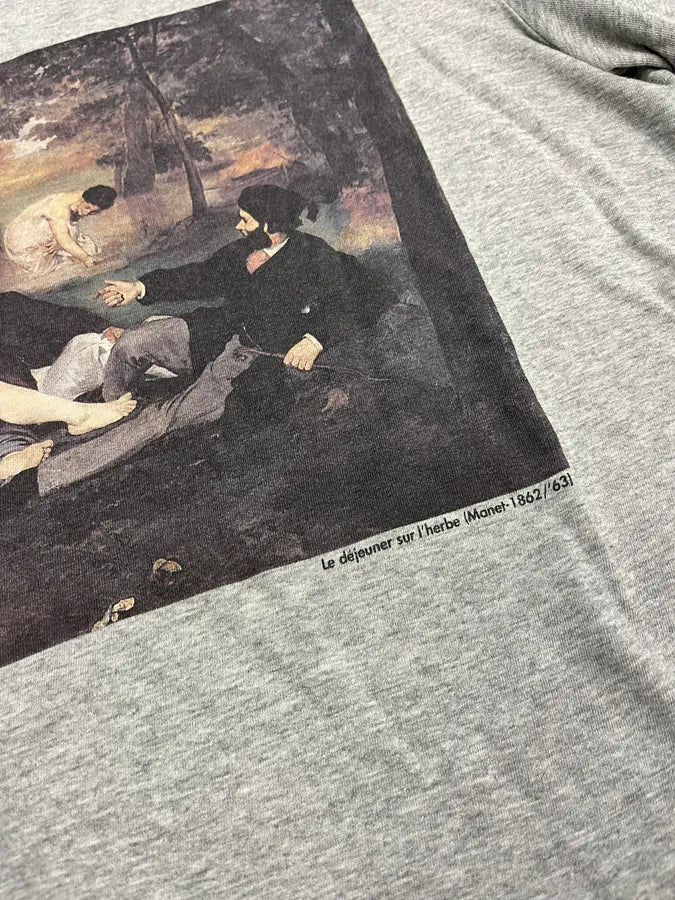 2000s Dolce & Gabbana Monet « Dejeuner » Grey T-Shirt - Image 5