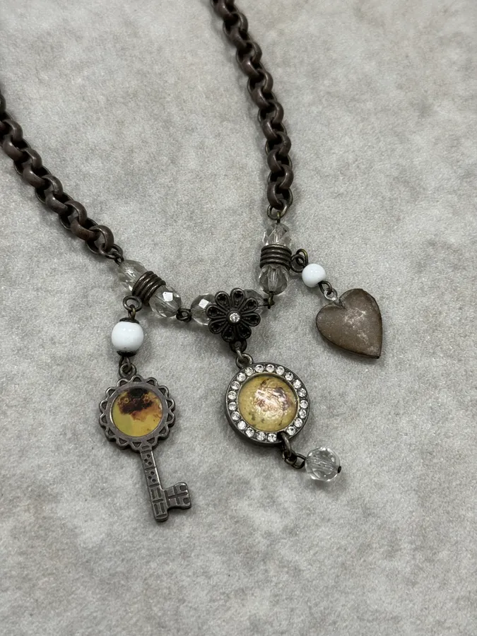 2000s Dolce & Gabbana Multi Pendants Necklace - Image 3