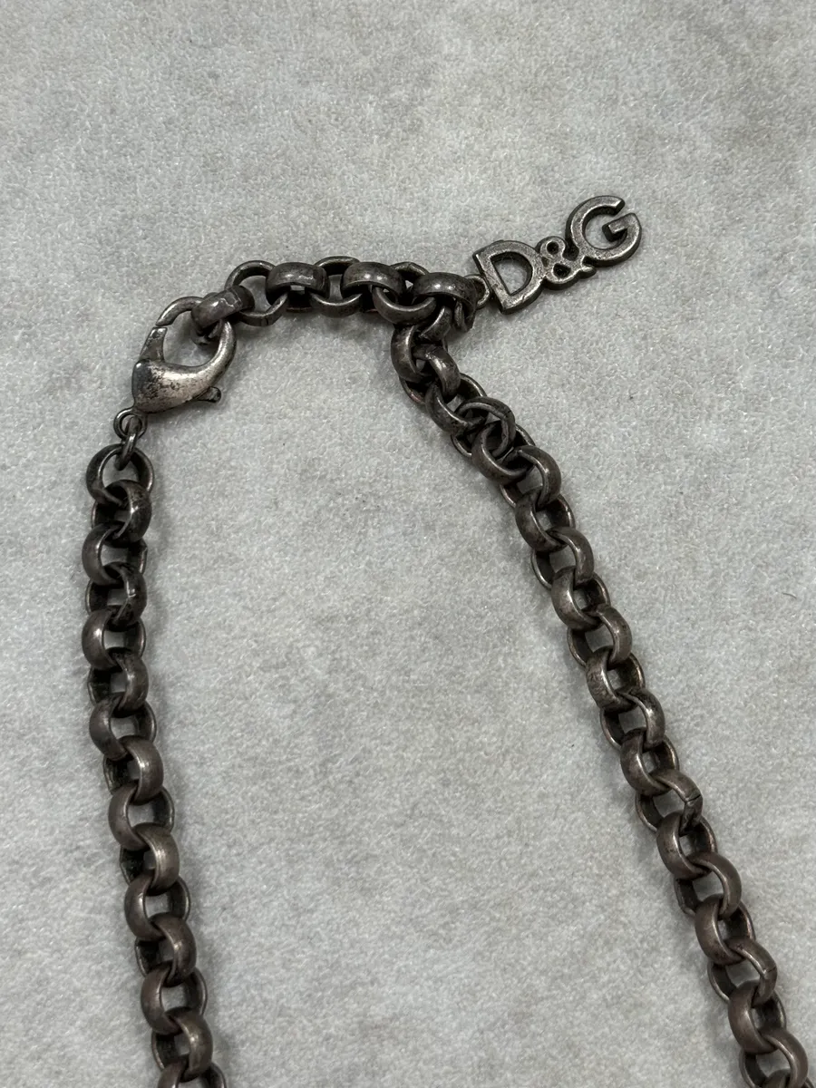 2000s Dolce & Gabbana Multi Pendants Necklace - Image 4