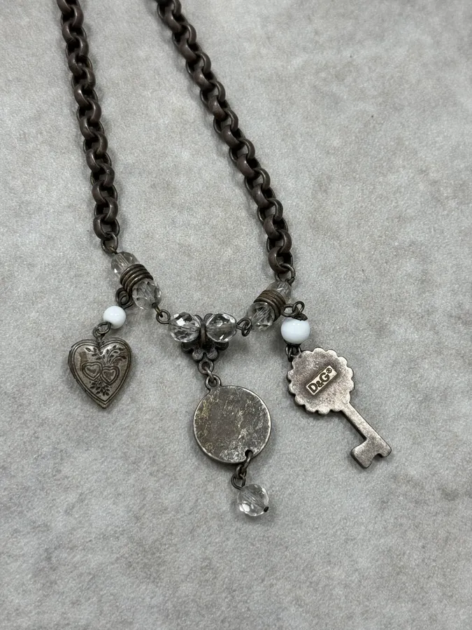 2000s Dolce & Gabbana Multi Pendants Necklace - Image 5