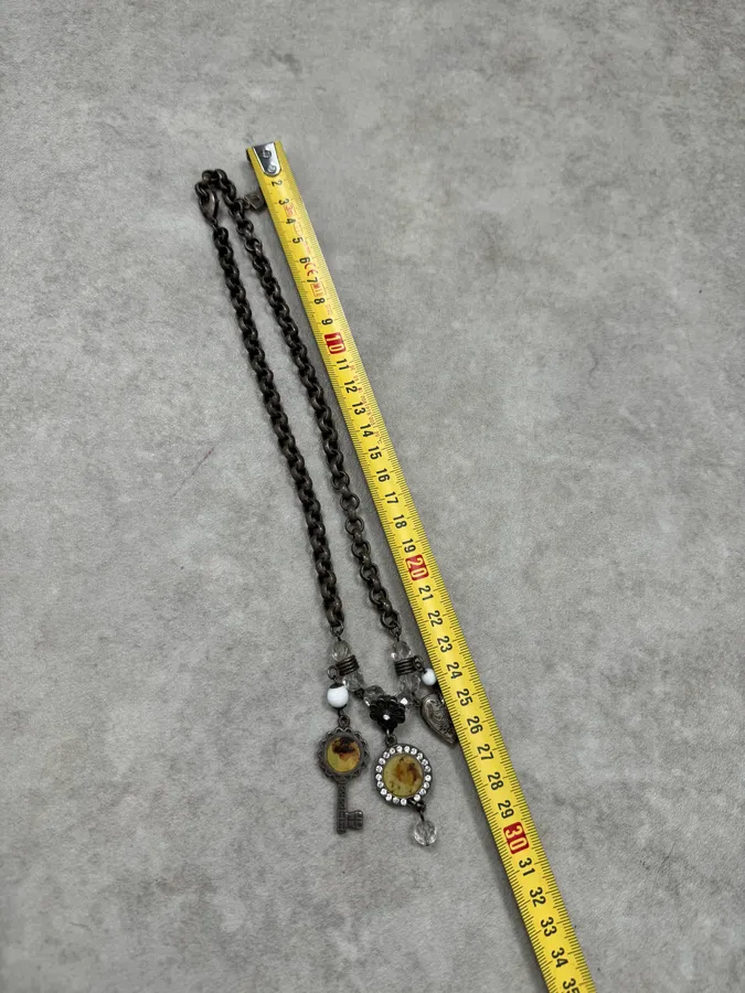 2000s Dolce & Gabbana Multi Pendants Necklace - Image 6