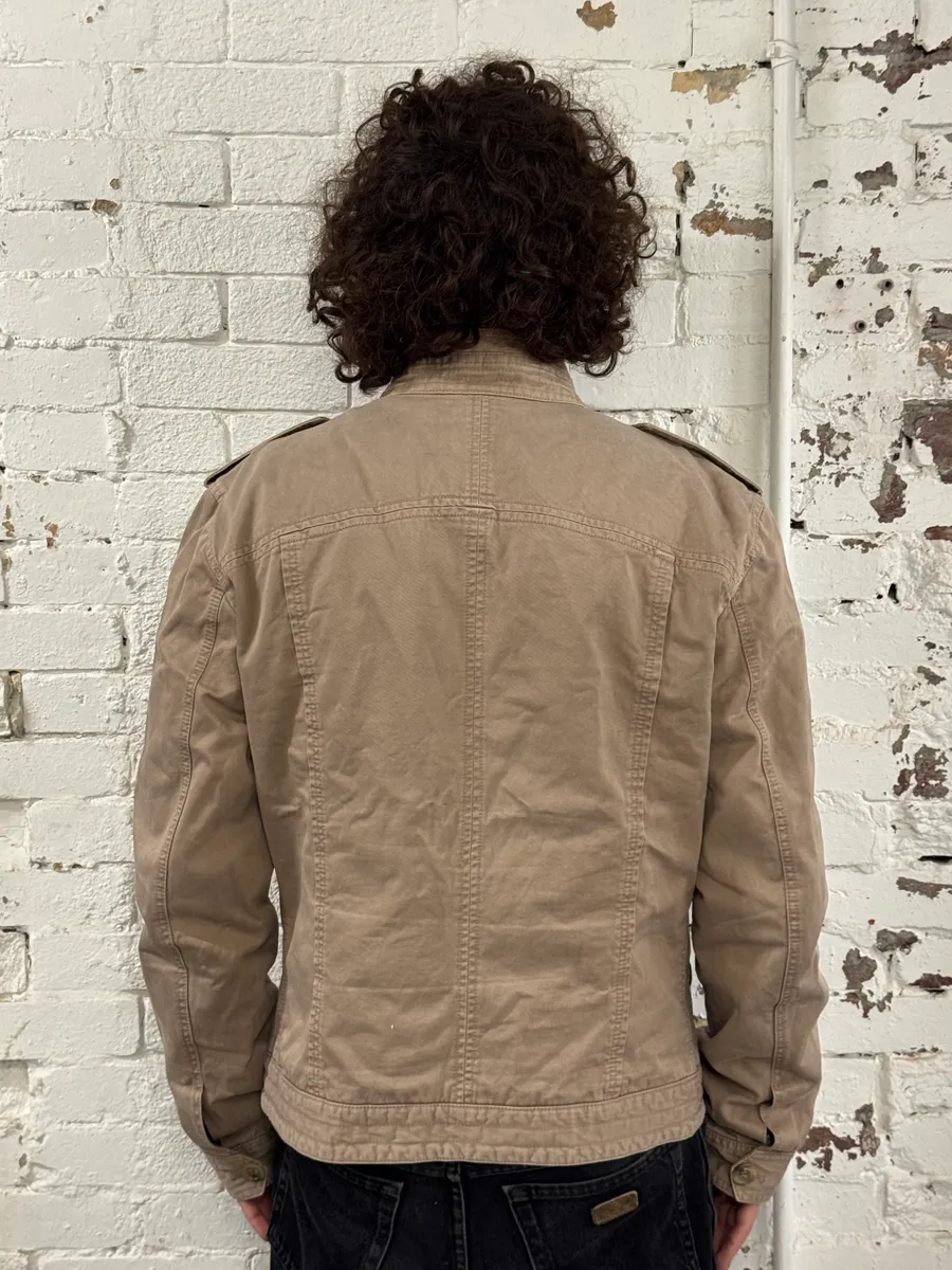 2000s Dolce & Gabbana Multi-Pocket Beige Cargo Jacket - Image 3