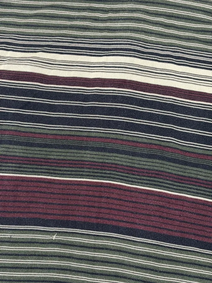 2000s Dolce & Gabbana Multicolor Striped Signature Polo Sweater - Image 8