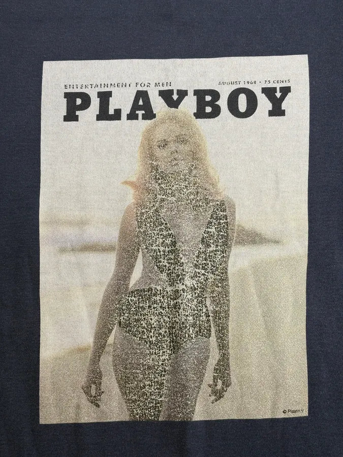 2000s Dolce & Gabbana Navy Playboy T-Shirt - Image 7