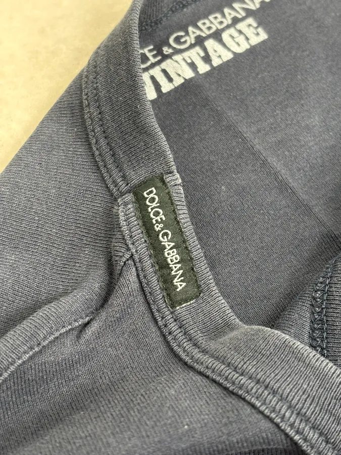 2000s Dolce & Gabbana Navy Playboy T-Shirt - Image 9