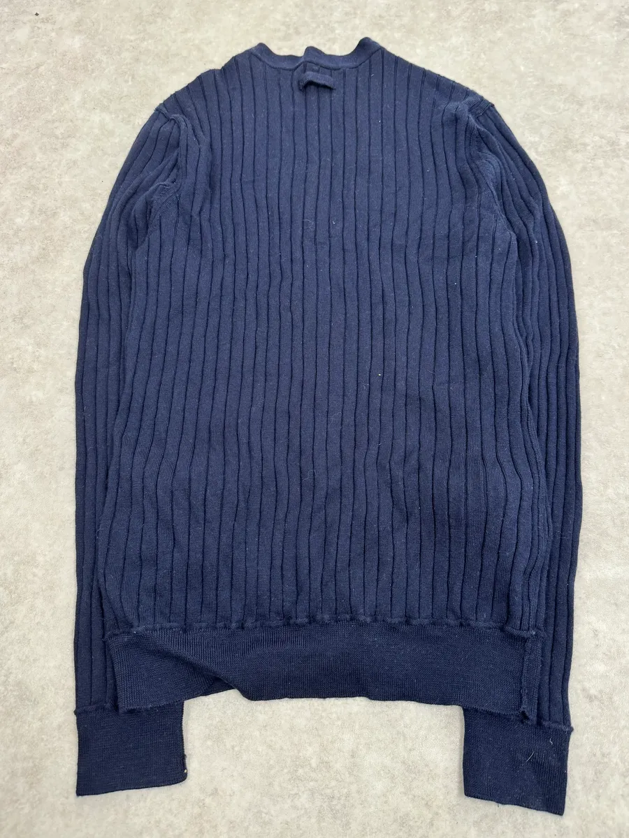 2000s Dolce & Gabbana Navy Wool Cardigan - Image 7