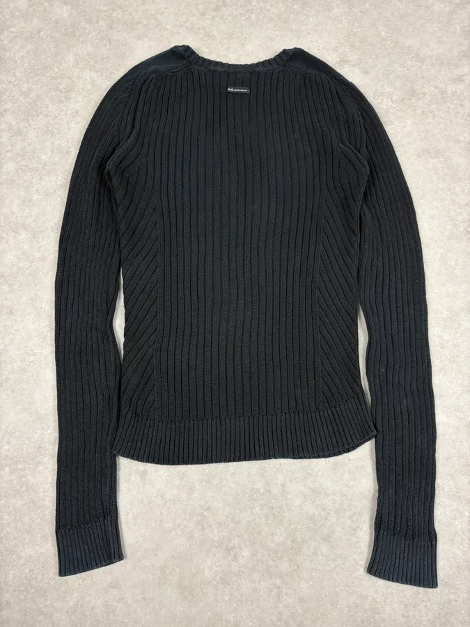 2000s Dolce & Gabbana Navy Wool Sweater - Image 6