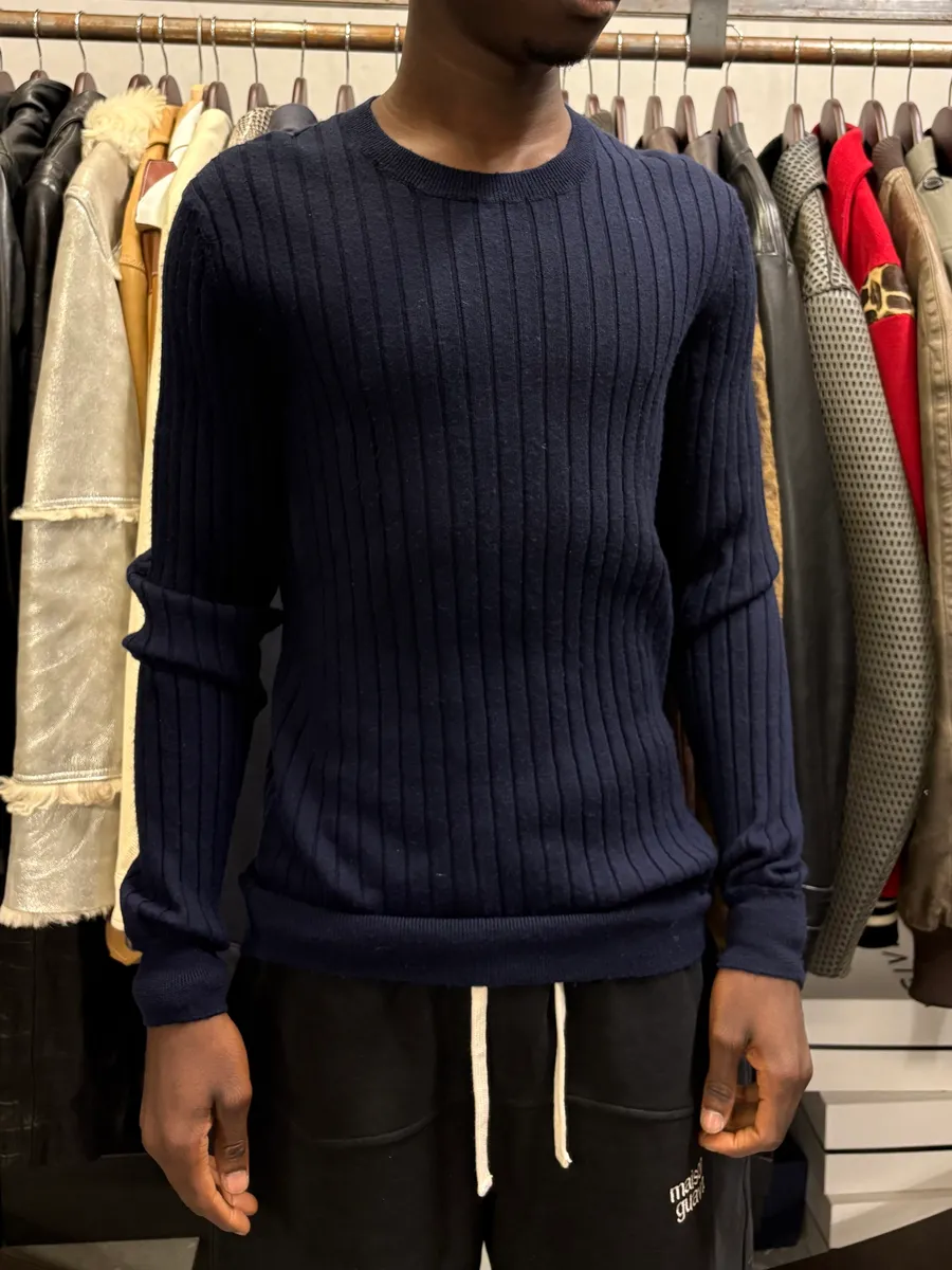 2000s Dolce & Gabbana Navy Wool Sweater
