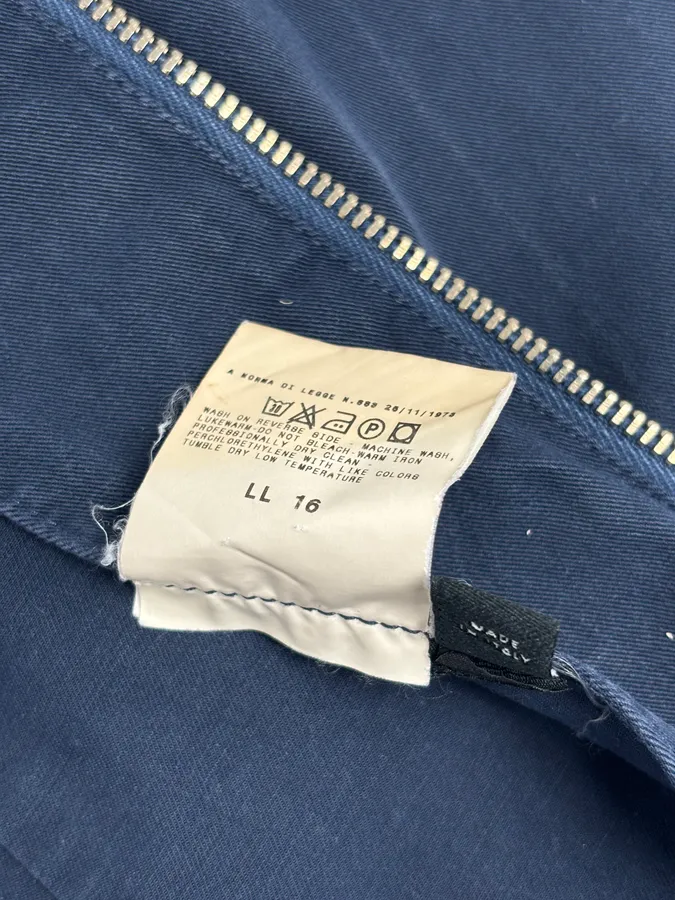 2000s Dolce & Gabbana Navy Workwear Denim Jacket - Image 12