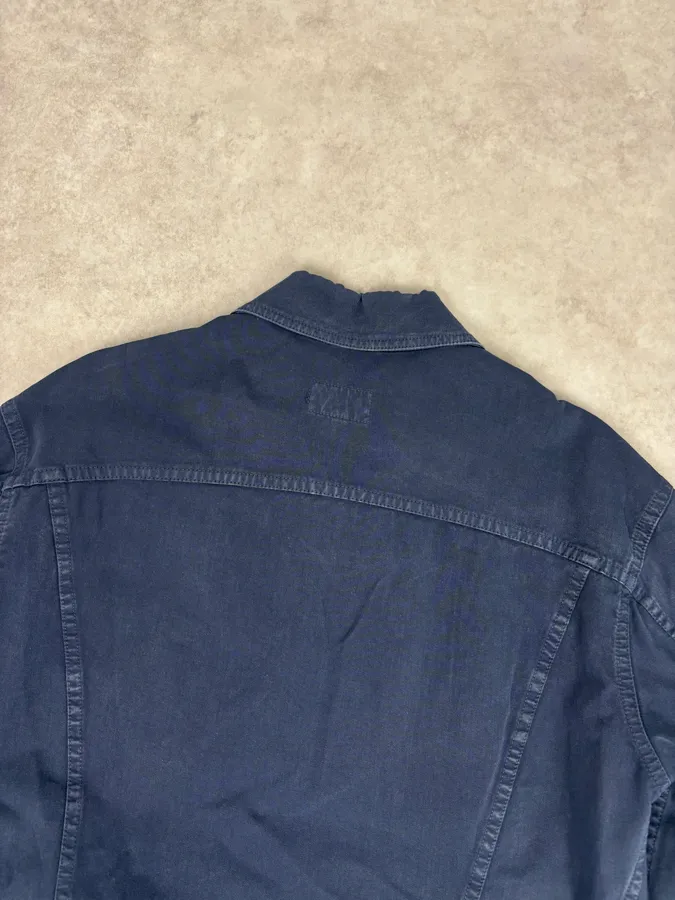2000s Dolce & Gabbana Navy Workwear Denim Jacket - Image 6
