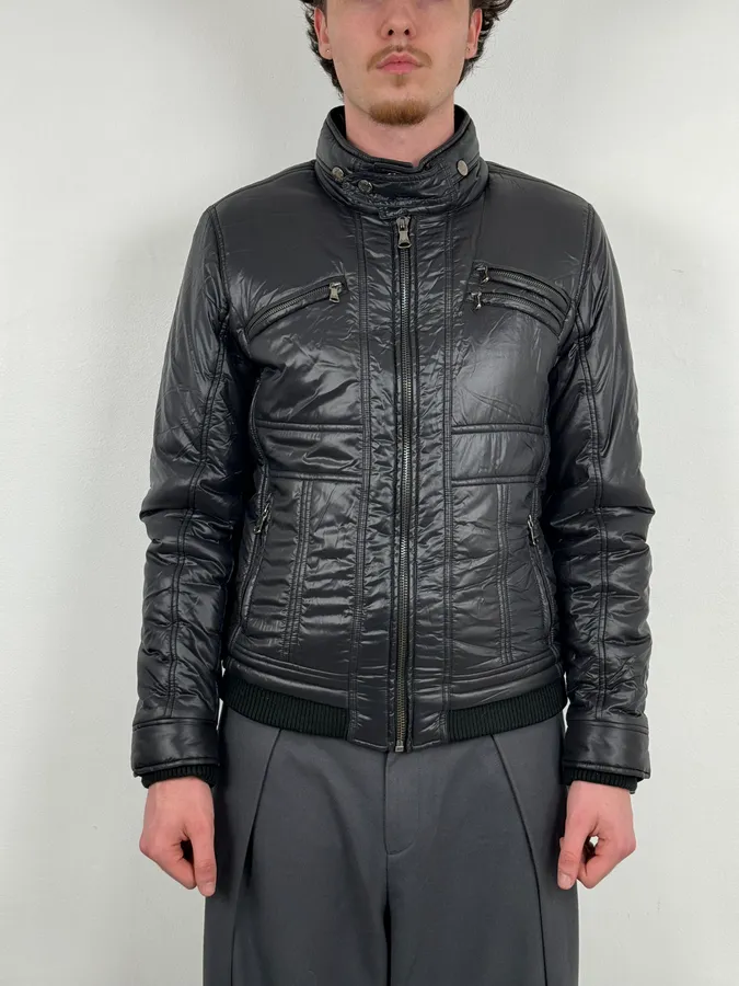 2000s Dolce & Gabbana Obscure Dark Astro Puffer Jacket - Image 2