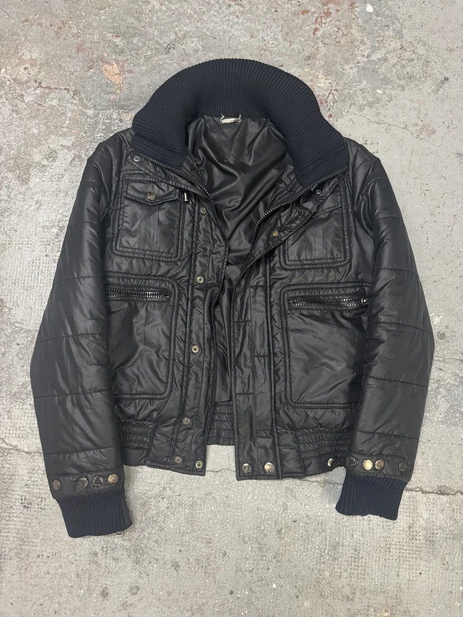 2000s Dolce & Gabbana Obscure Dark Astro Puffer Jacket - Image 5
