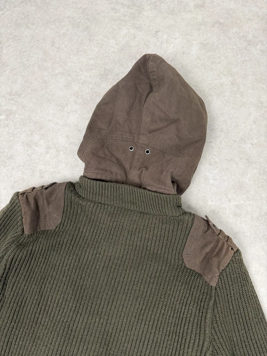2000s Dolce & Gabbana Olive Cargo Multi Pockets Zip-up Hoodie - Image 10