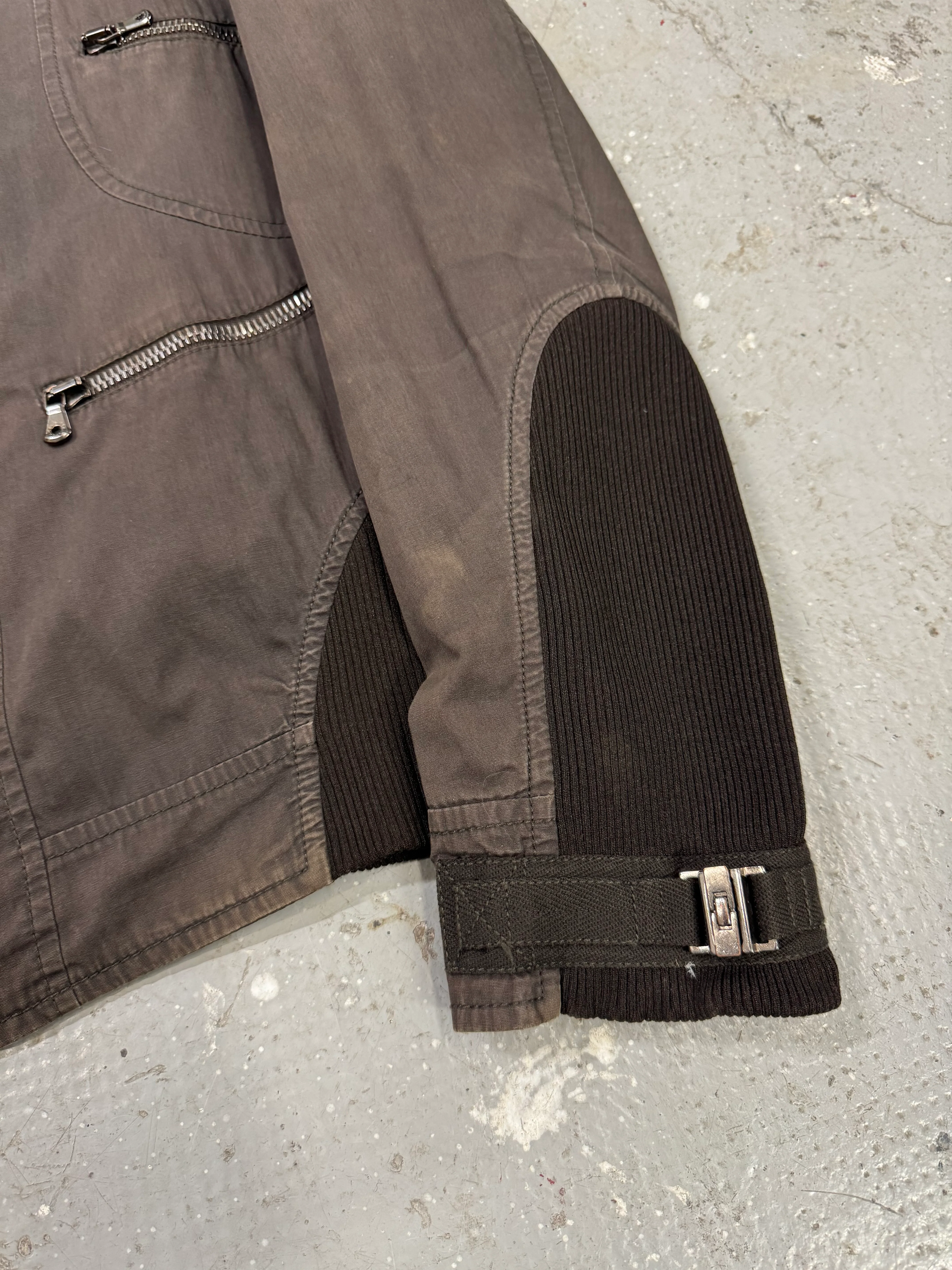2000s Dolce & Gabbana Parachute Brown Jacket - Image 3