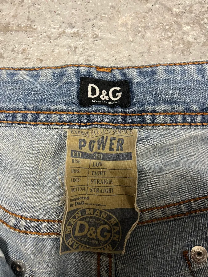 2000s Dolce & Gabbana Patches Blue Denim Jeans - Image 12
