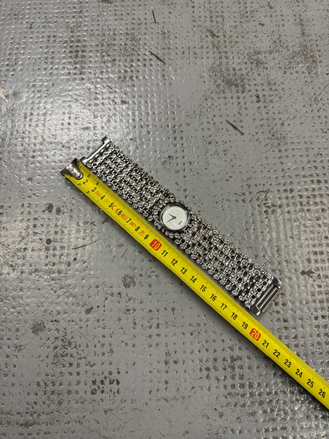 2000s Dolce & Gabbana Pave Bracelet Watch - Image 7