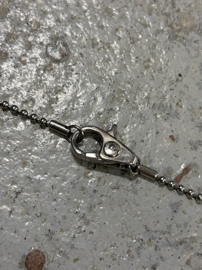 2000s Dolce & Gabbana Pave Crystal Dog Tag Necklace - Image 4