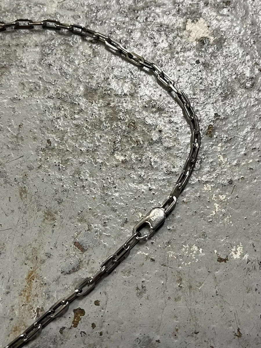 2000s Dolce & Gabbana Paved Crystal Metal Tooth Necklace - Image 4