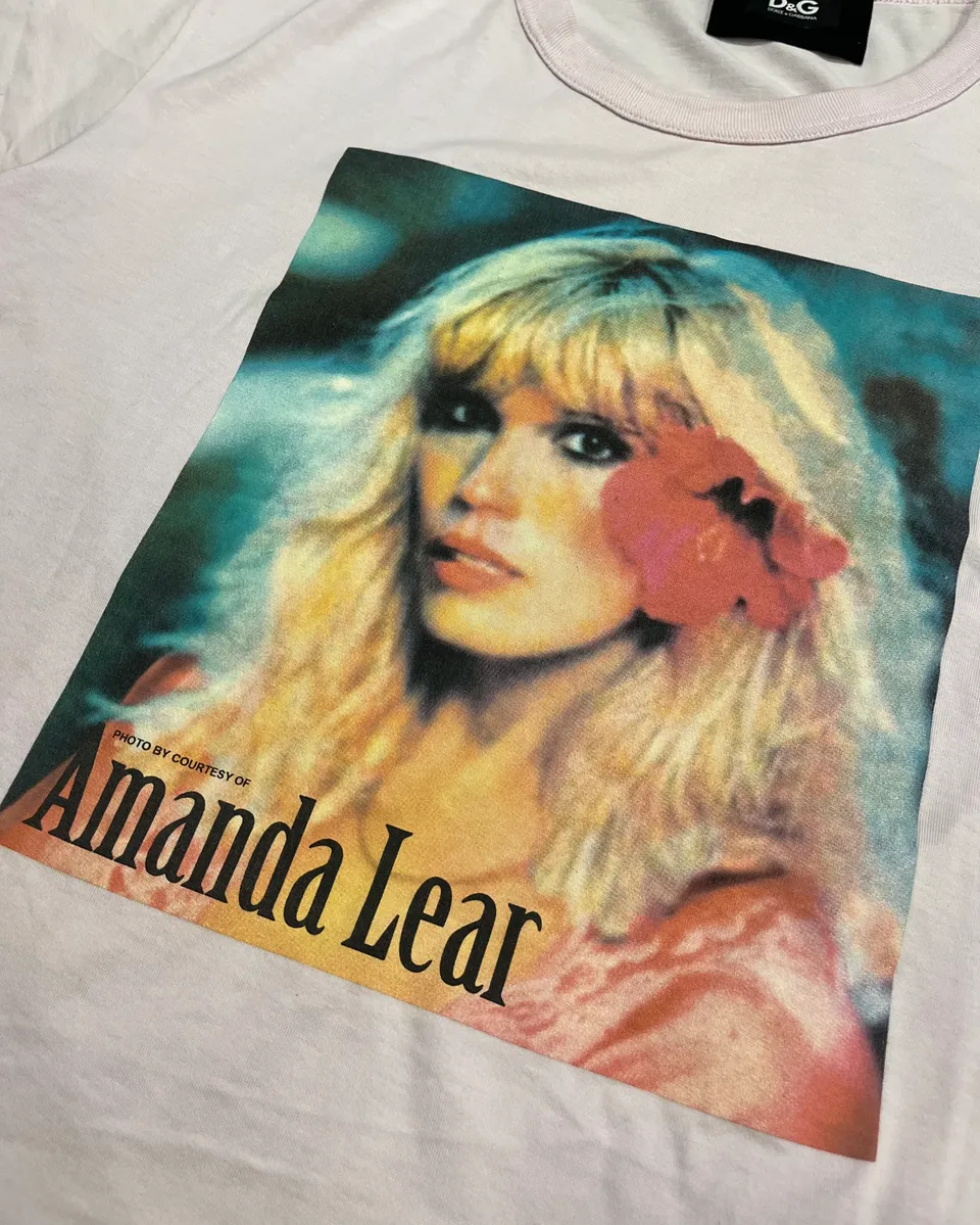 2000s Dolce & Gabbana Pink Amanda Lear T-Shirt - Image 6