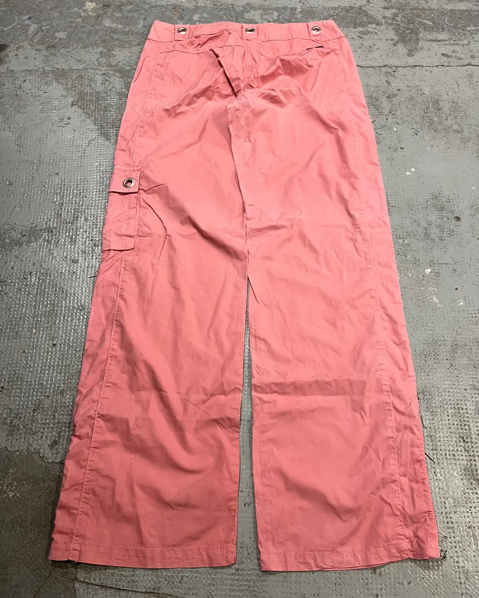 2000s Dolce & Gabbana Pink Multi-Pockets Cargo Pants - Image 9