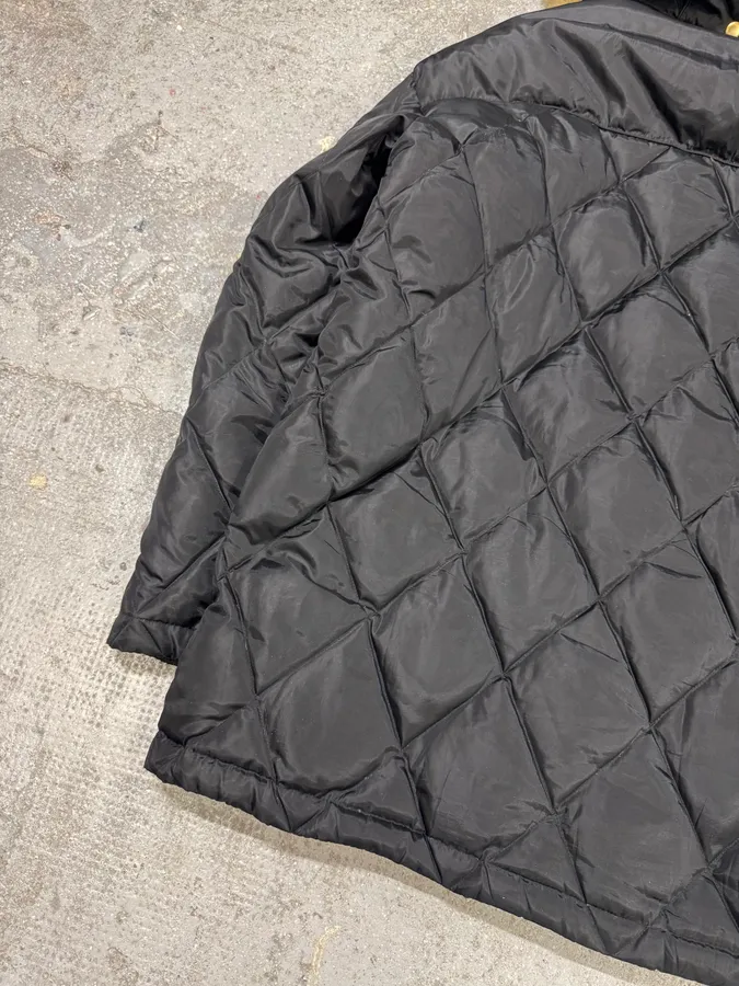 2000s Dolce & Gabbana Puffer Hooded Fur Black Jacket - Image 13
