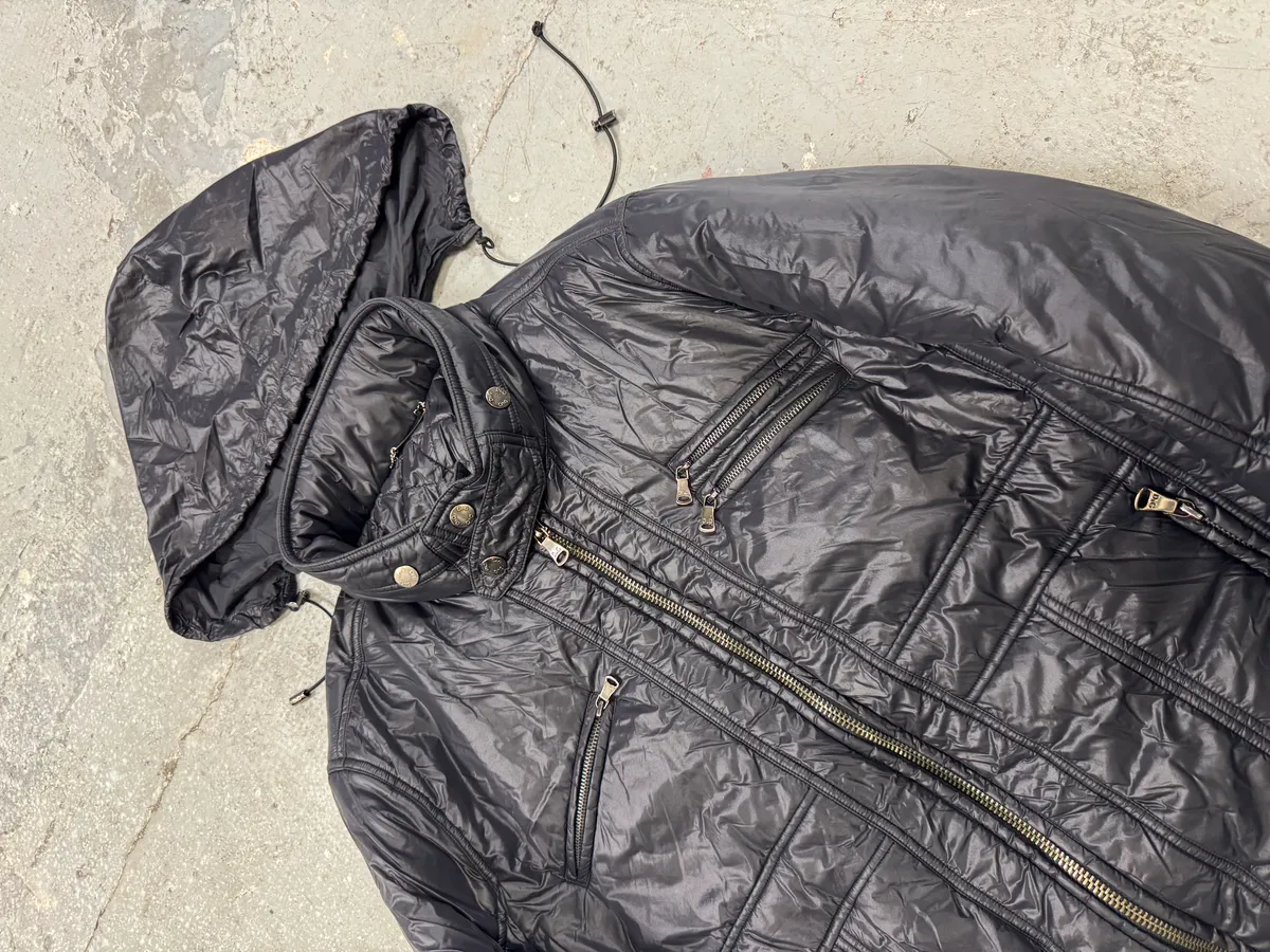 2000s Dolce & Gabbana Puffer Utility Black Nylon Jacket - Image 2