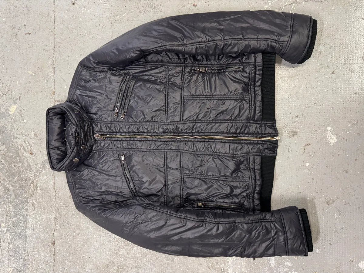 2000s Dolce & Gabbana Puffer Utility Black Nylon Jacket - Image 4