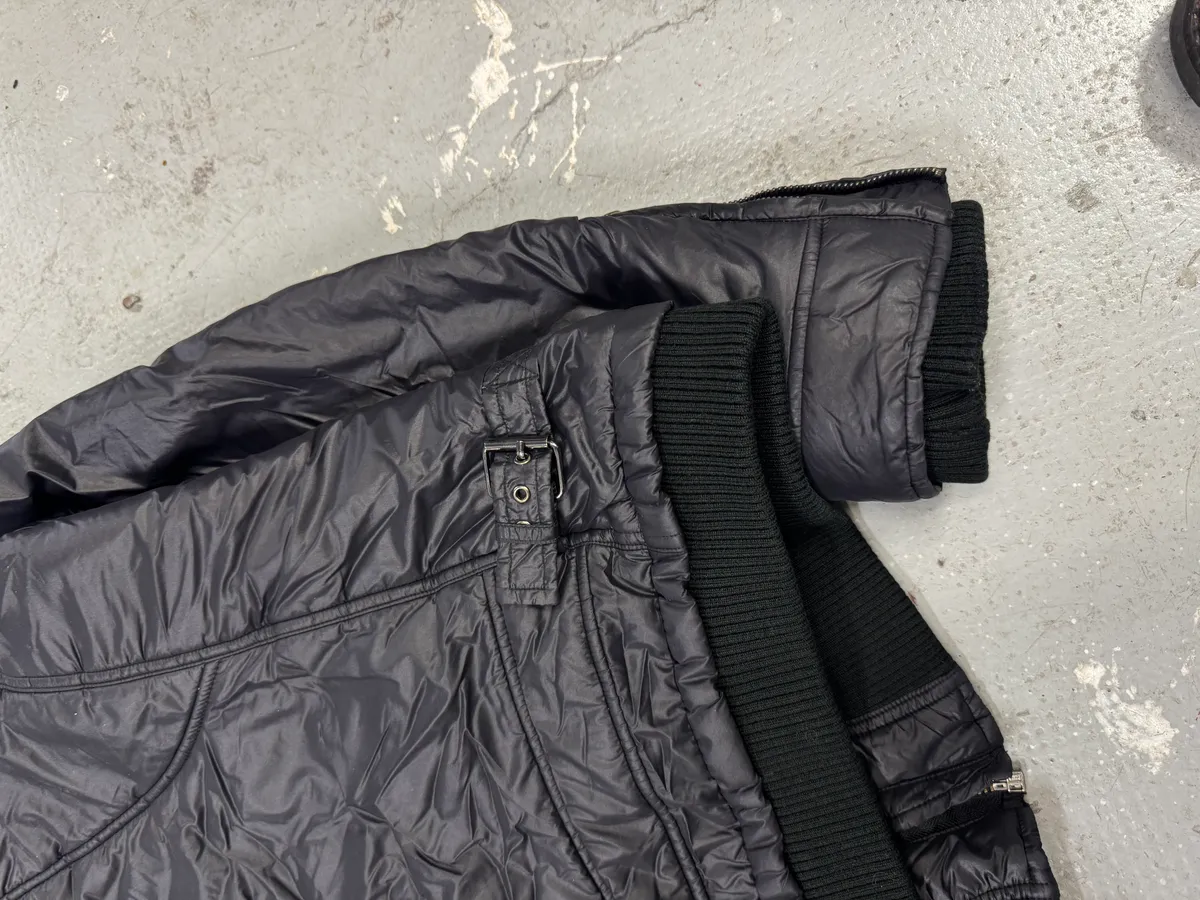 2000s Dolce & Gabbana Puffer Utility Black Nylon Jacket - Image 6