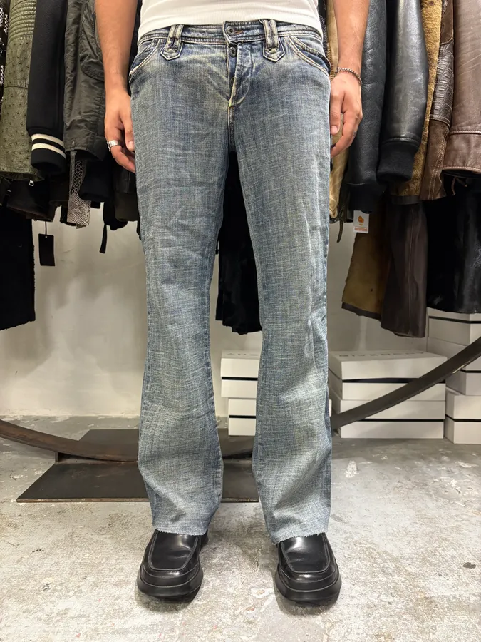 2000s Dolce & Gabbana Raw Denim Devotees Jeans - Image 3