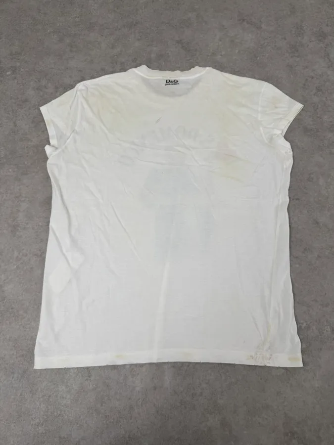 2000s Dolce & Gabbana Saint Domenico White T-Shirt - Image 8