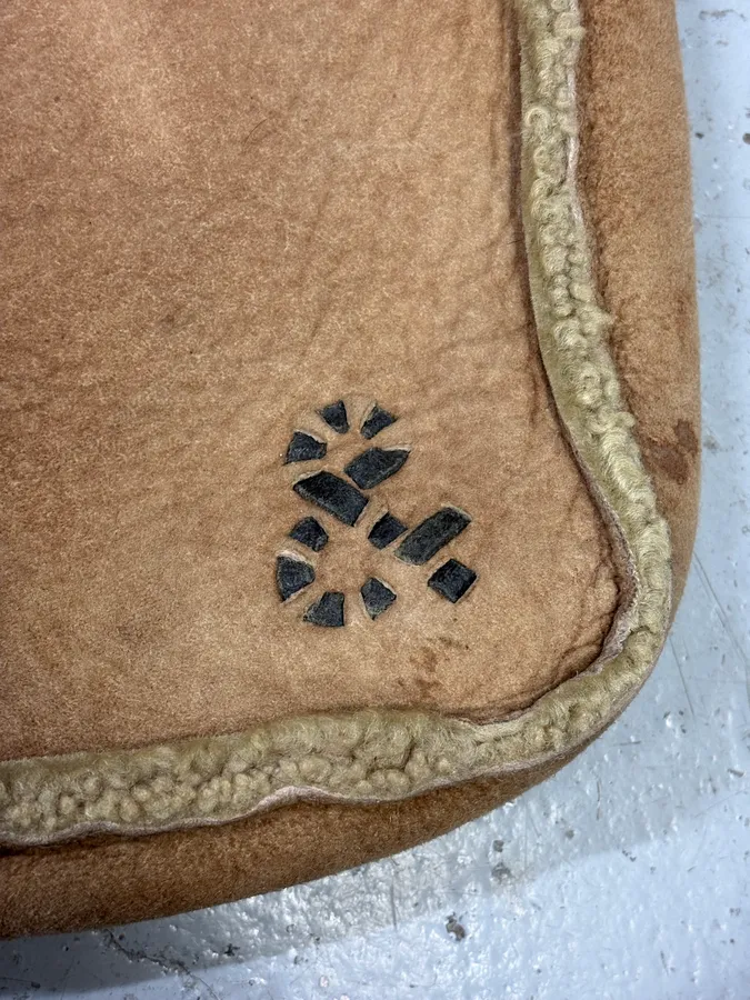 2000s Dolce & Gabbana Shearling Beige Shoulder Bag - Image 6