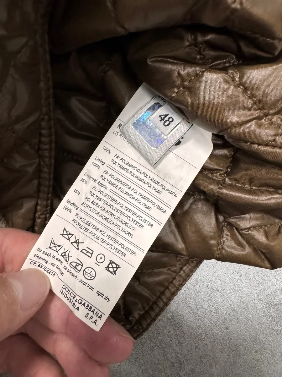 2000s Dolce & Gabbana Shearling Brown Mafia Jacket - Image 6