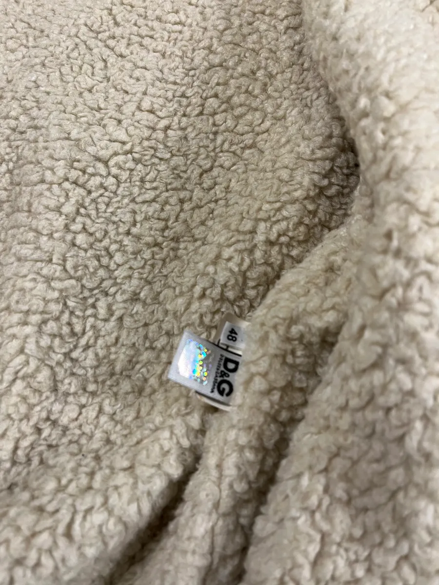 2000s Dolce & Gabbana Shearling Zip-up Tartan Wool Sweater Jacket - Image 16