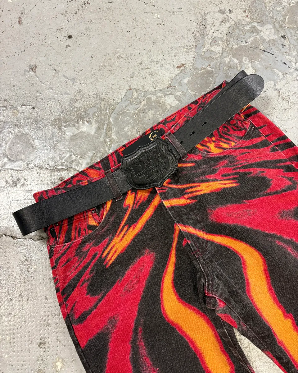 2000s Dolce & Gabbana Signature Black Leather Belt