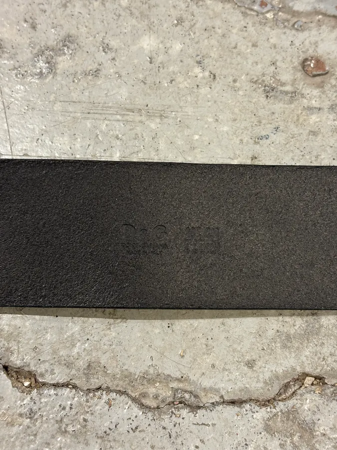 2000s Dolce & Gabbana Signature Black Leather Belt - Image 6