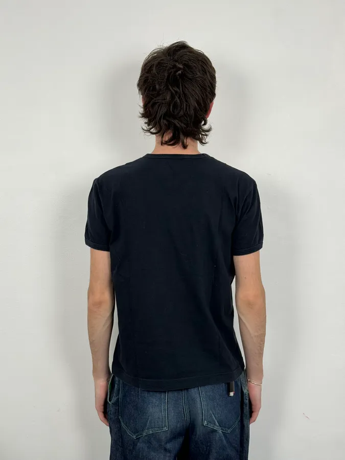 2000s Dolce & Gabbana Signature Black T-Shirt - Image 3