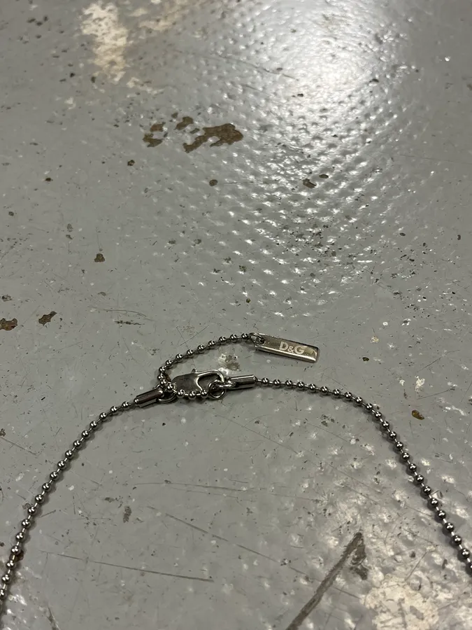 2000s Dolce & Gabbana Simple Dog Tag Necklace - Image 4