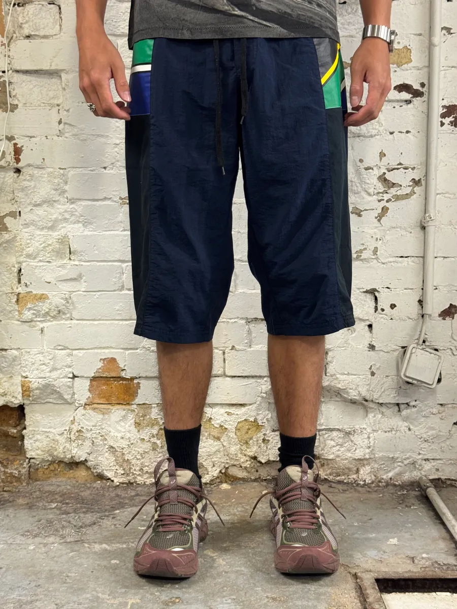 2000s Dolce & Gabbana South Africa Navy Beachwear Shorts - Image 2