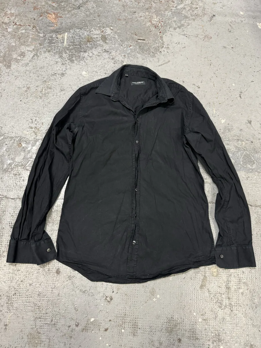 2000s Dolce & Gabbana Staff Black Shirt